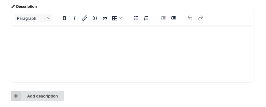 Description Popup
