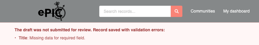 Error Message